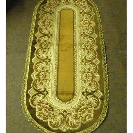 Fastfood 14 x 72 in. Begium Table Runner Verona, Brown FA2570176